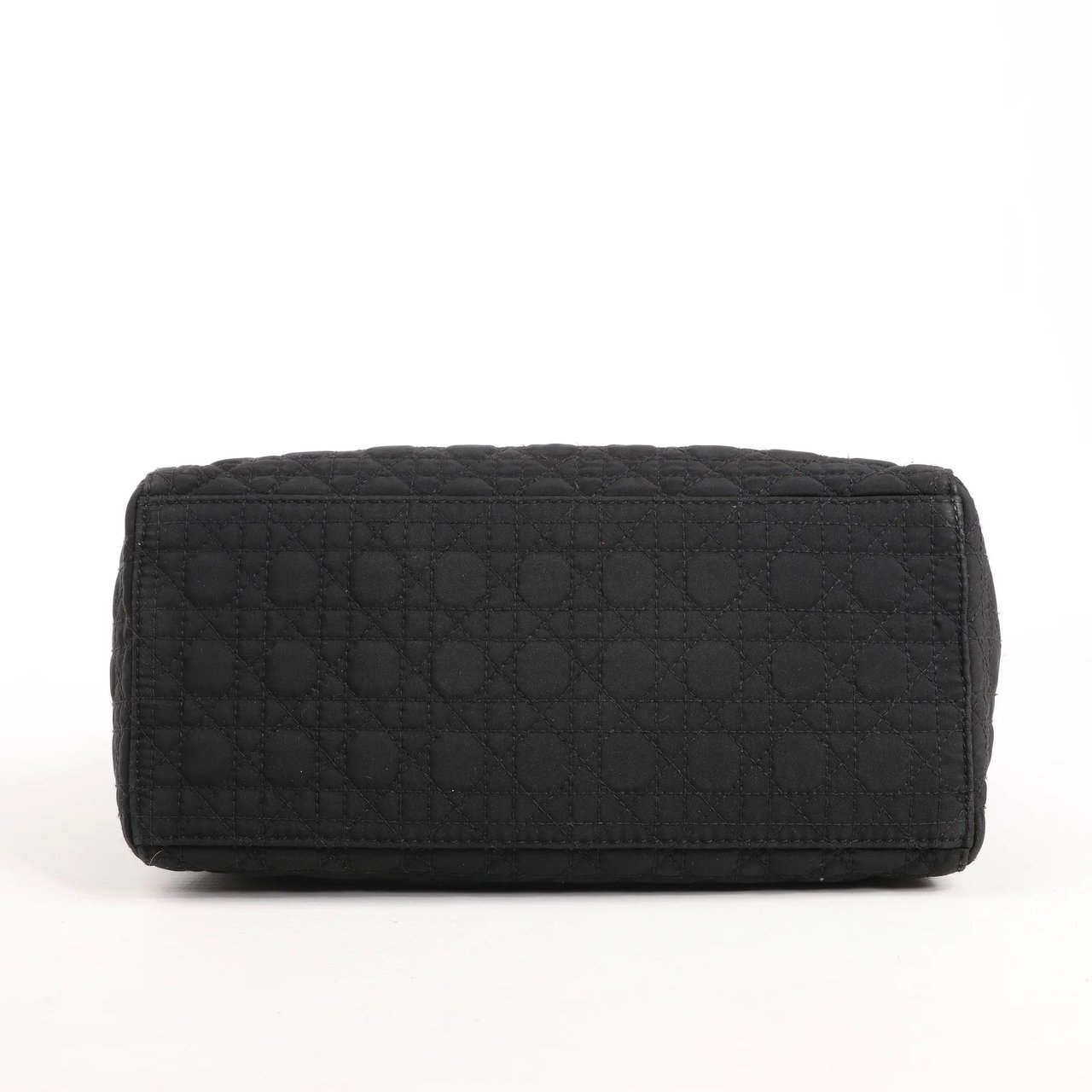 Dior Dior Lady Dior Cannage Nylon Handbag in Black Zwart