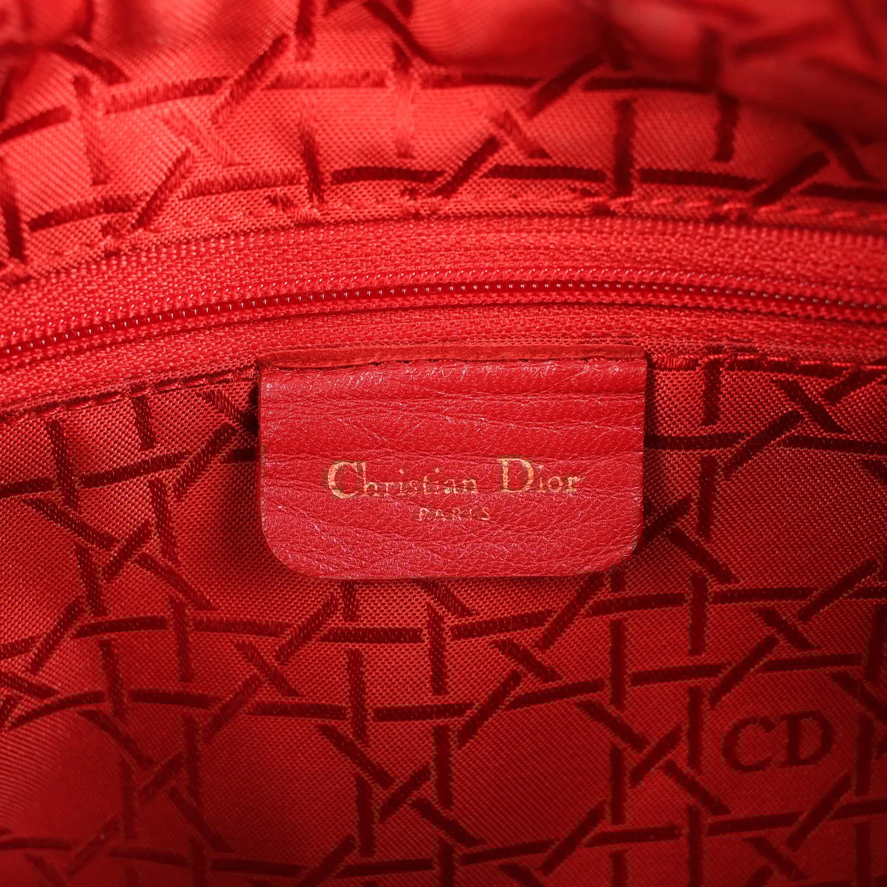 Dior Dior Lady Dior Cannage Nylon Handbag in Black Zwart