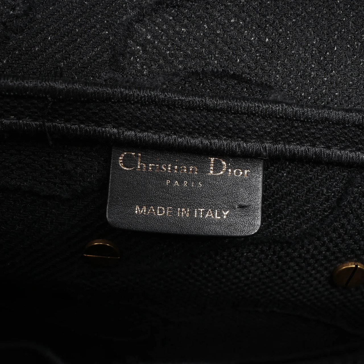 Dior Dior Saddle Classic Bag Canvas Shoulder Bag in Black Zwart