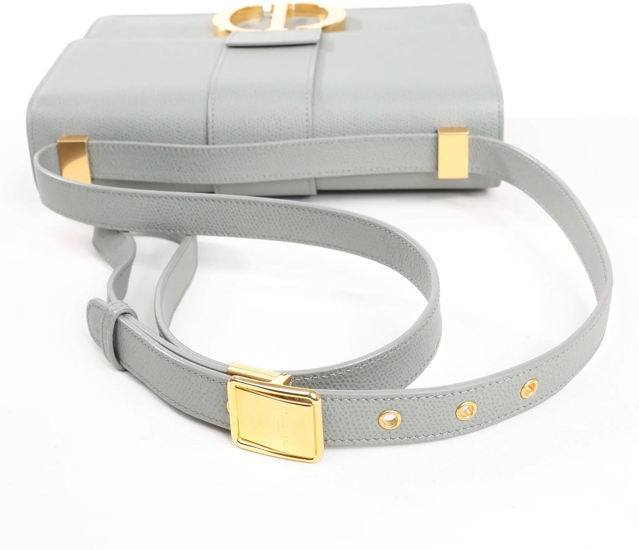 Dior Dior Montaigne 30 Leather Shoulder bag in Gray Grijs