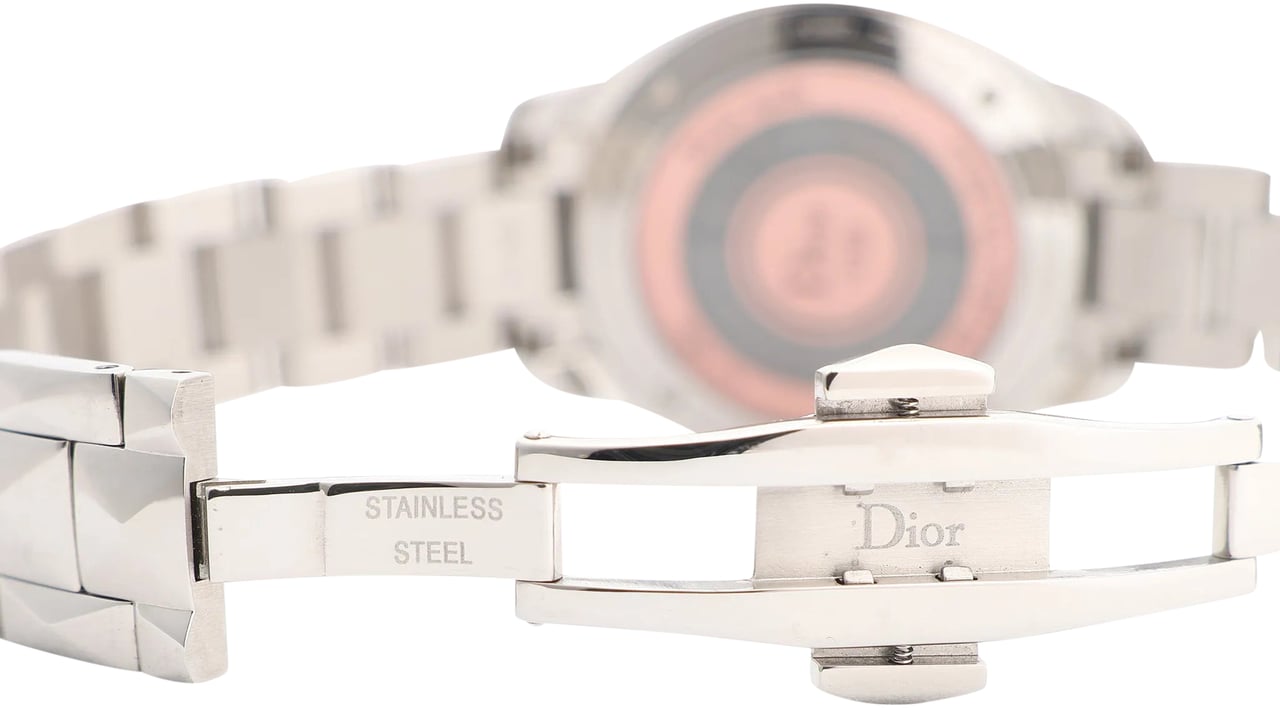 Dior Dior Montaigne CD152510 FU6977 SS AT Watch with Blue Dial Blauw