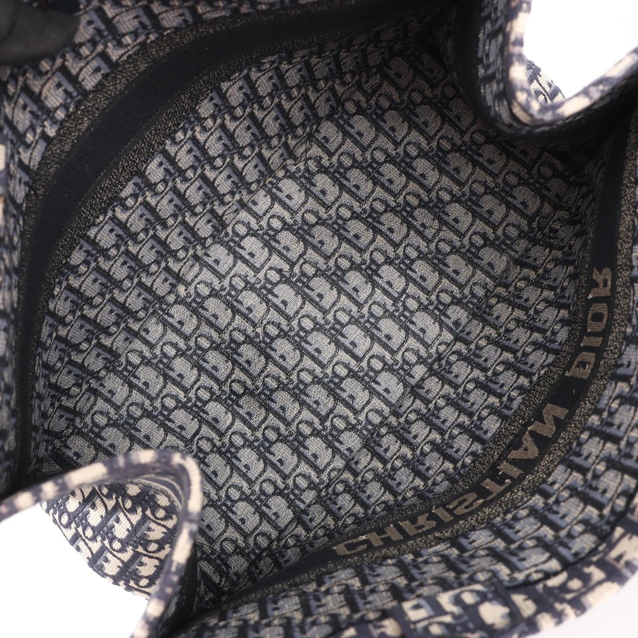 Dior Dior Book Tote Large Oblique Canvas Shoulder Bag in Navy Blue Divers