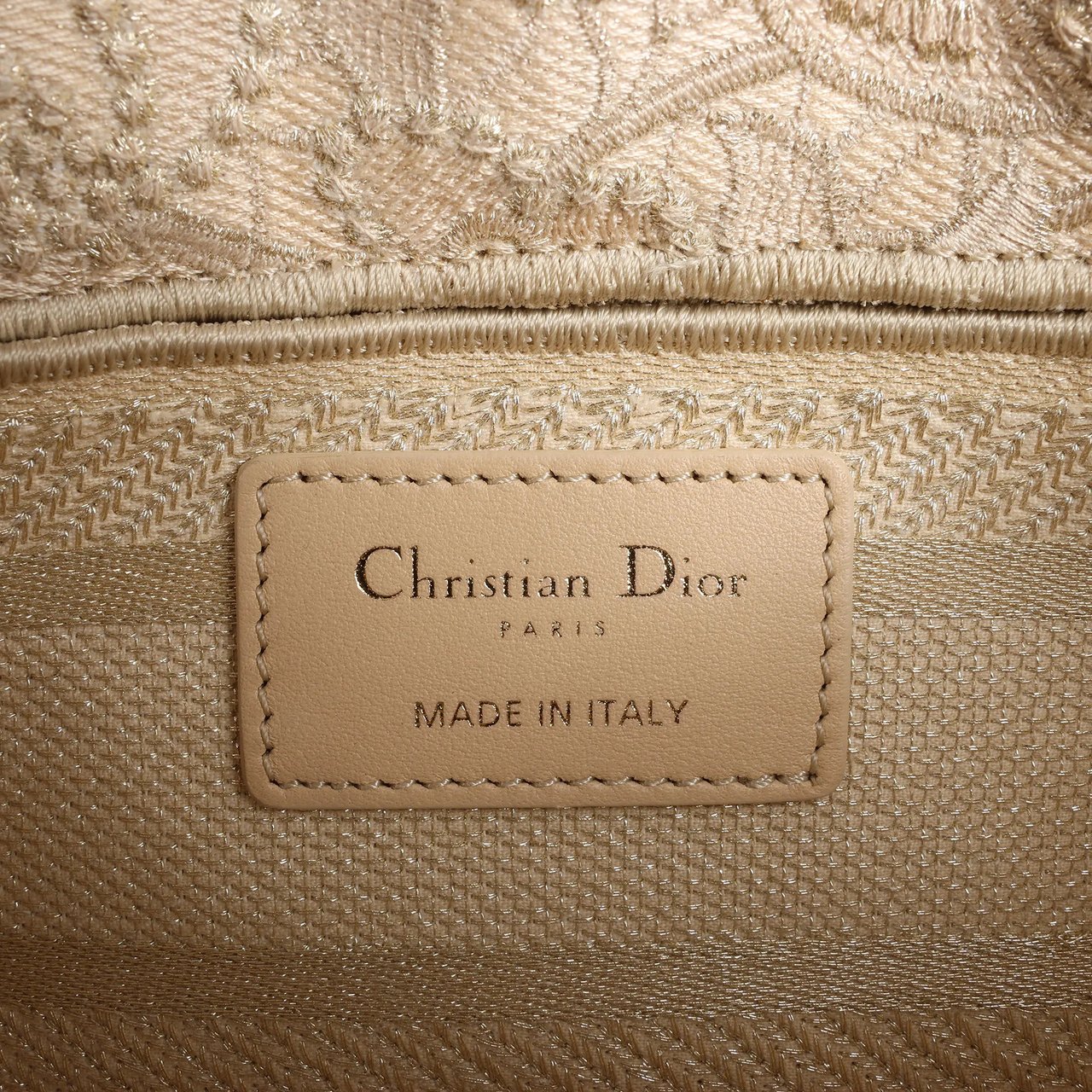 Dior Dior Lady D-Joy Racing 2Way Handbag in Beige Beige