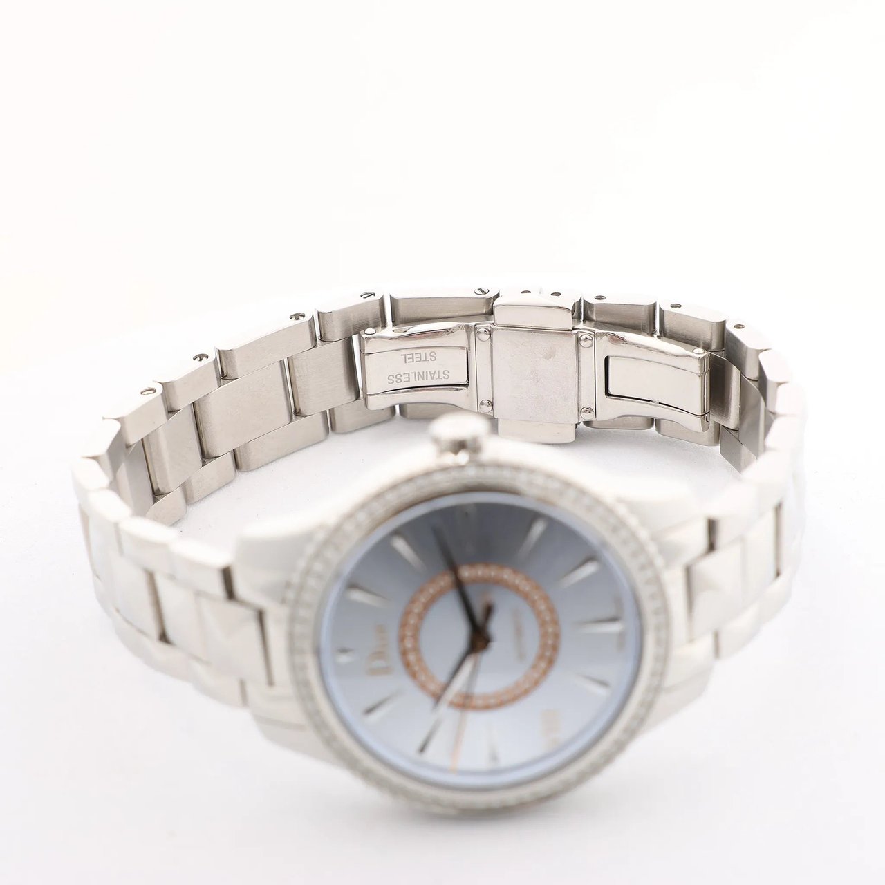 Dior Dior Montaigne CD152510 FU6977 SS AT Watch with Blue Dial Blauw