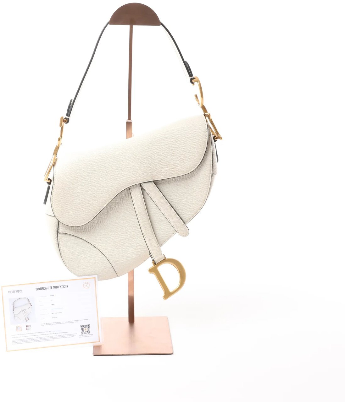 Dior Dior Saddle Classic Bag Canvas Shoulder Bag in White Divers
