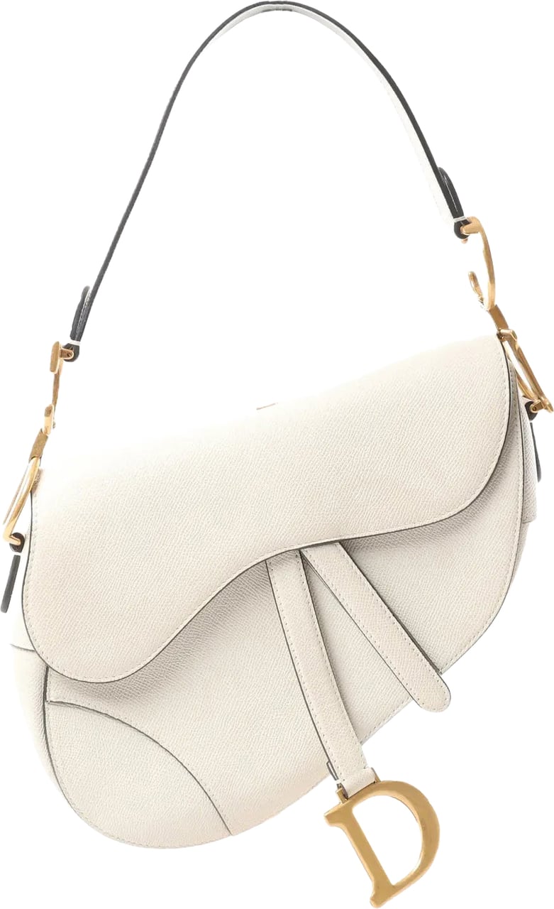 Dior Dior Saddle Classic Bag Canvas Shoulder Bag in White Divers