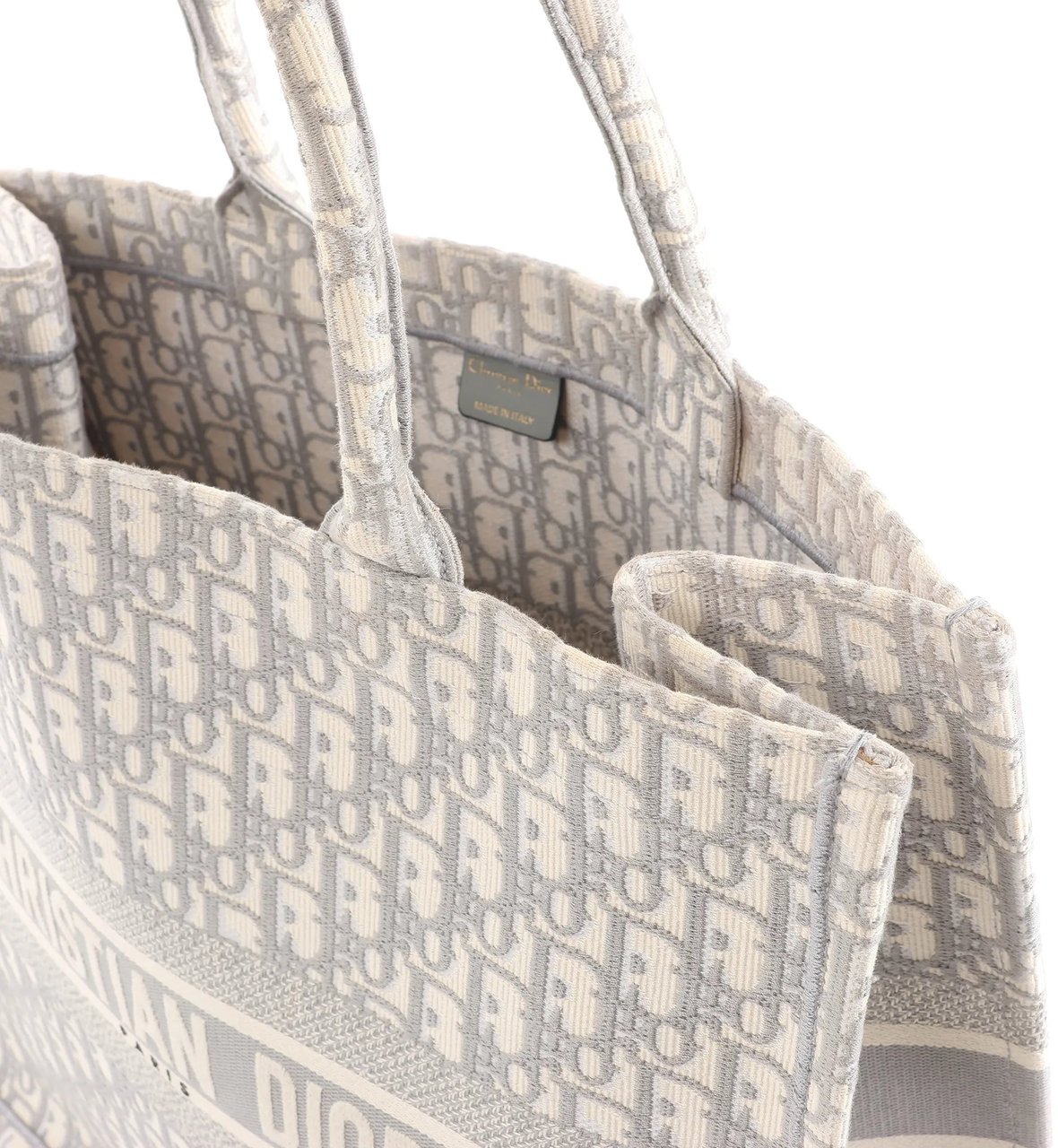 Dior Dior Book Tote Large Oblique Canvas Handbag Handbag in Gray Grijs