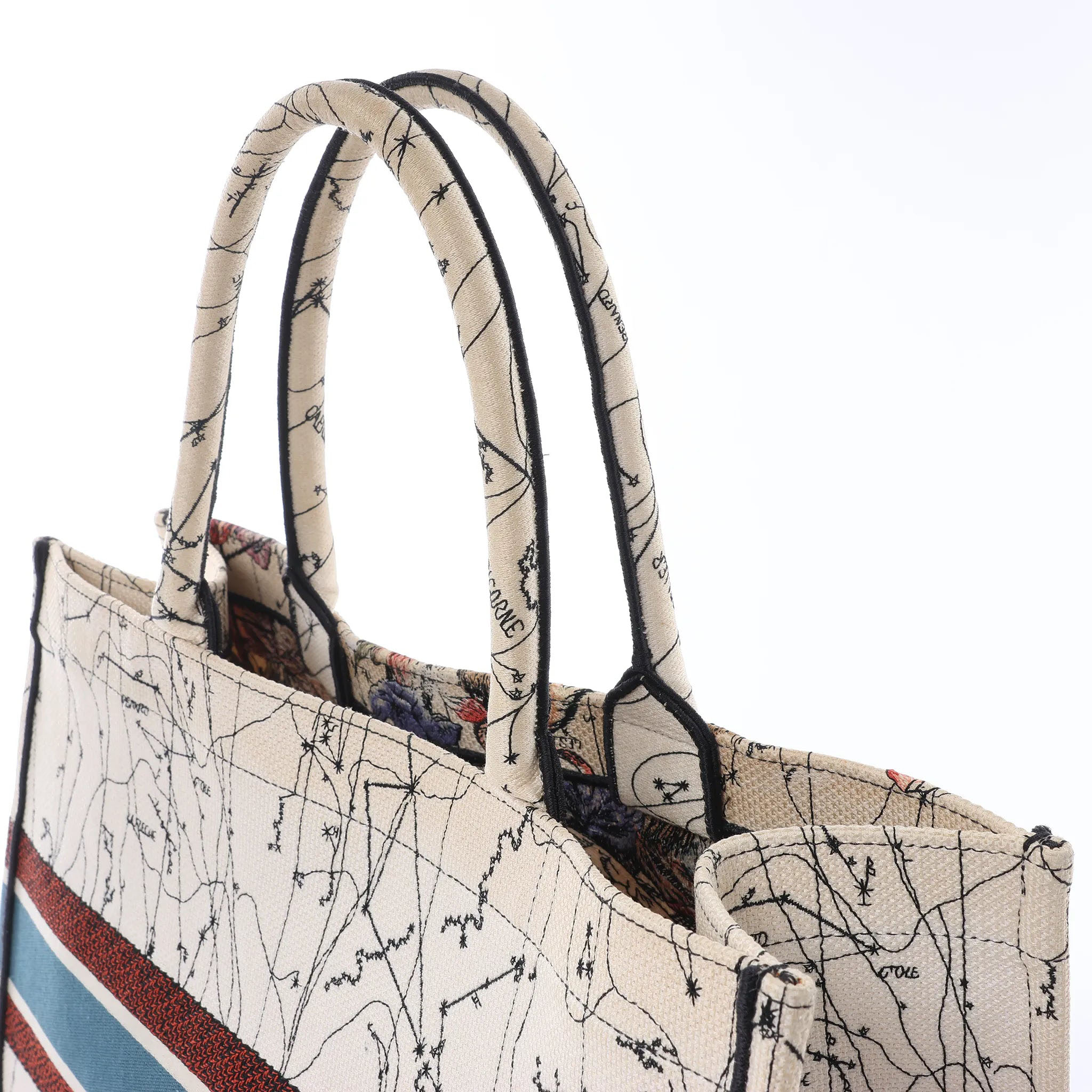 Dior Book Tote Large Zodiac Canvas Handbag in Multicolor Divers