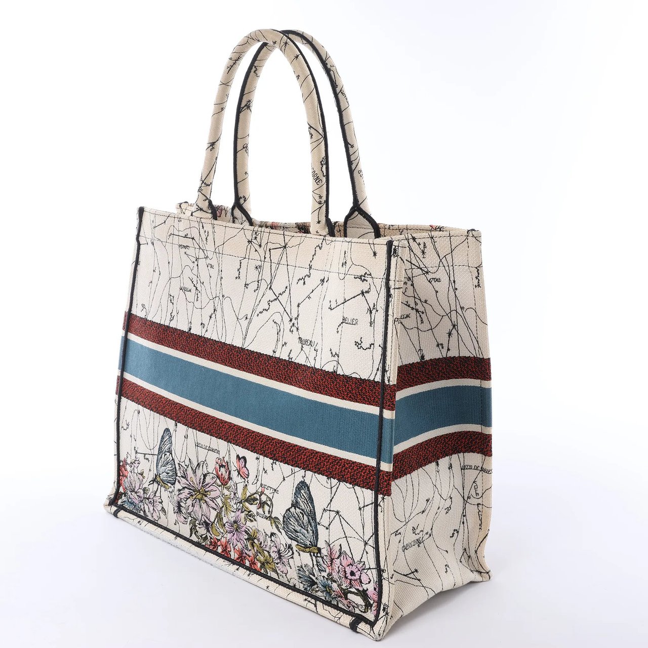 Dior Book Tote Large Zodiac Canvas Handbag in Multicolor Divers