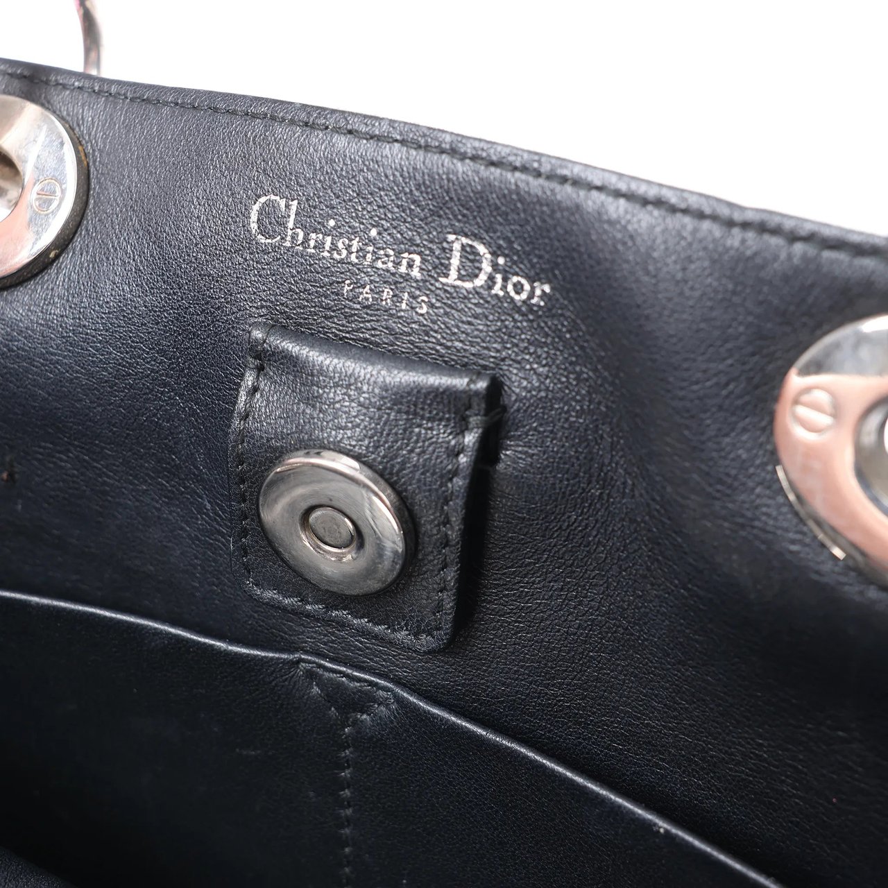 Dior Diorissimo Harako x Leather 2Way Handbag Brown Bruin