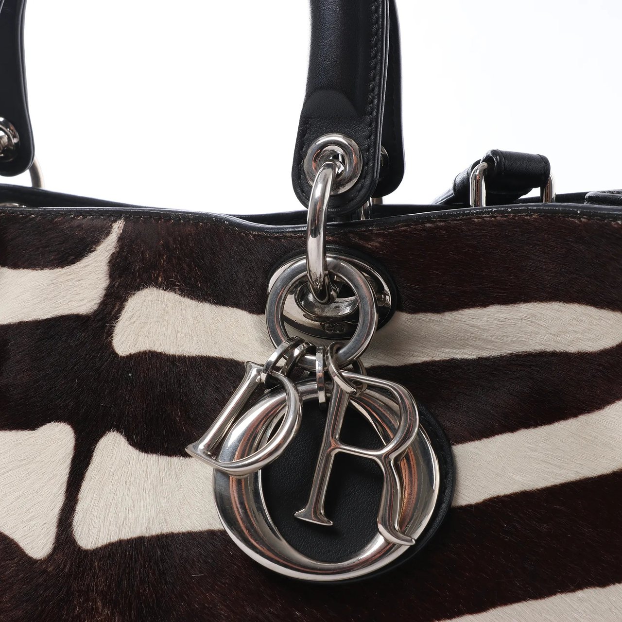 Dior Diorissimo Harako x Leather 2Way Handbag Brown Bruin