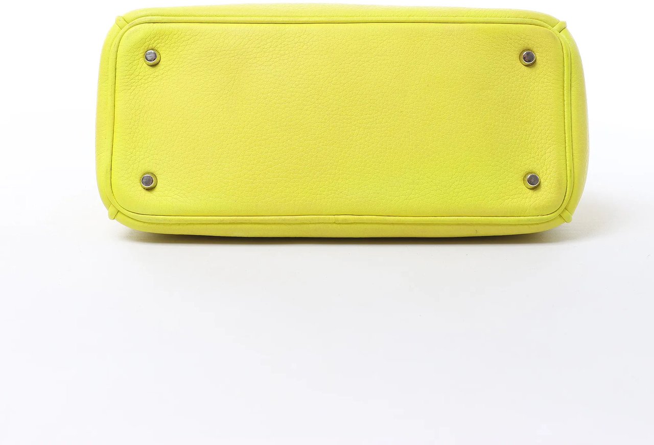 Dior Diorissimo Leather Mini 2Way Handbag in Yellow Geel
