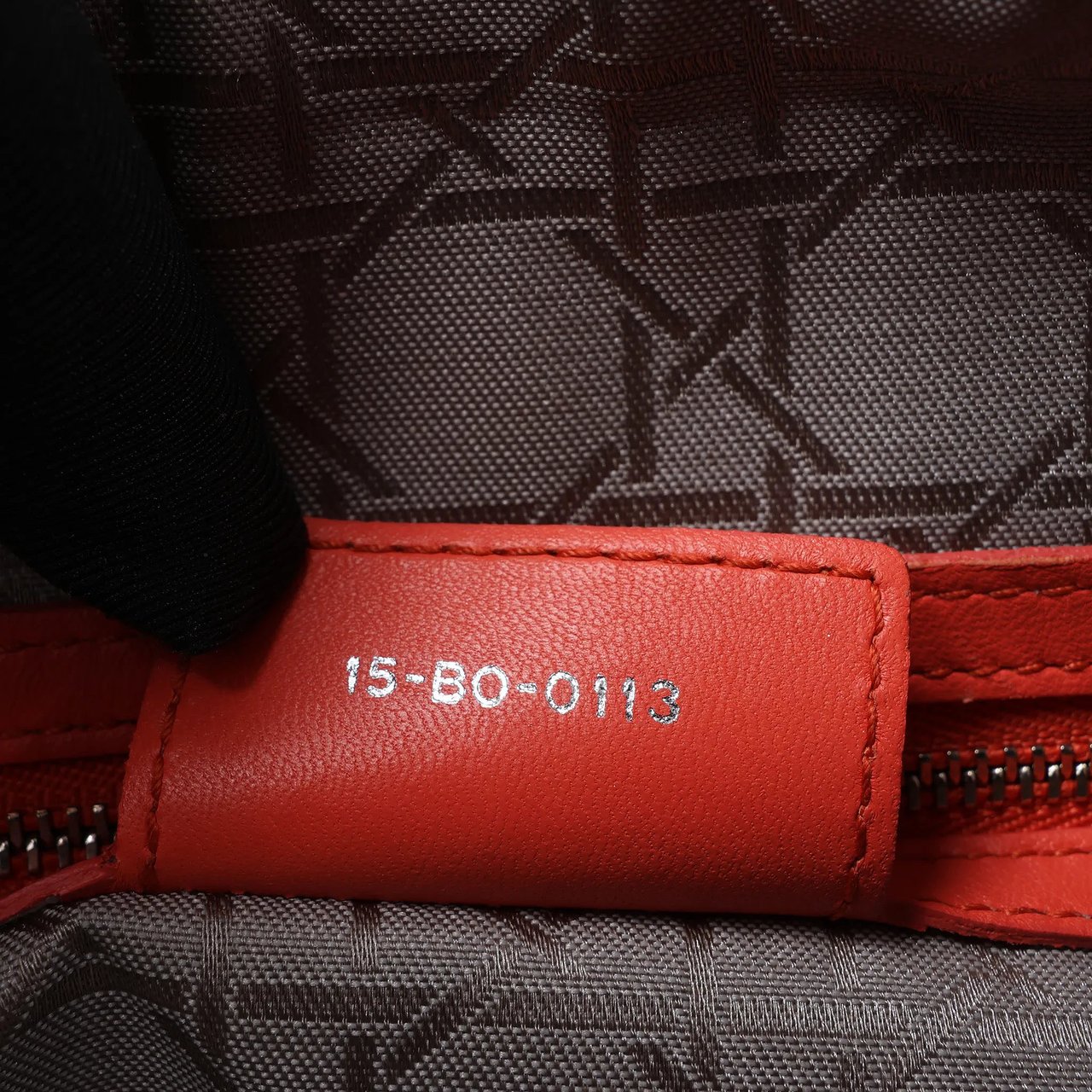 Dior Lady Dior Leather Cannage Large 2Way Handbag in Orange Oranje
