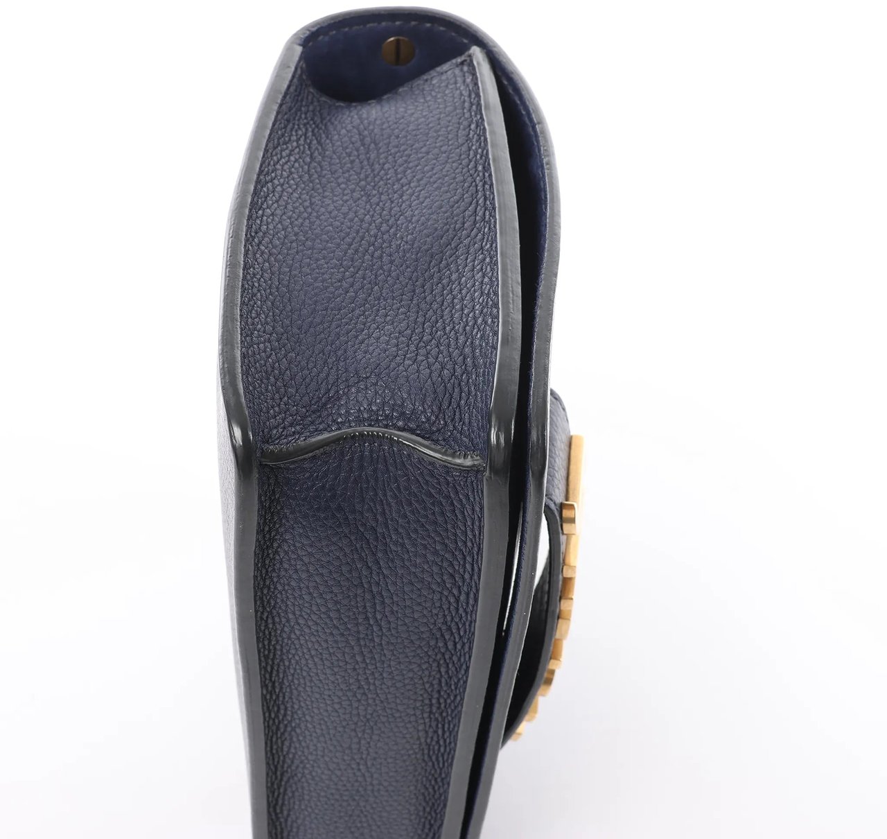 Dior J'Adior Grained Leather Chain Crossbody Bag in Navy Blue Navy
