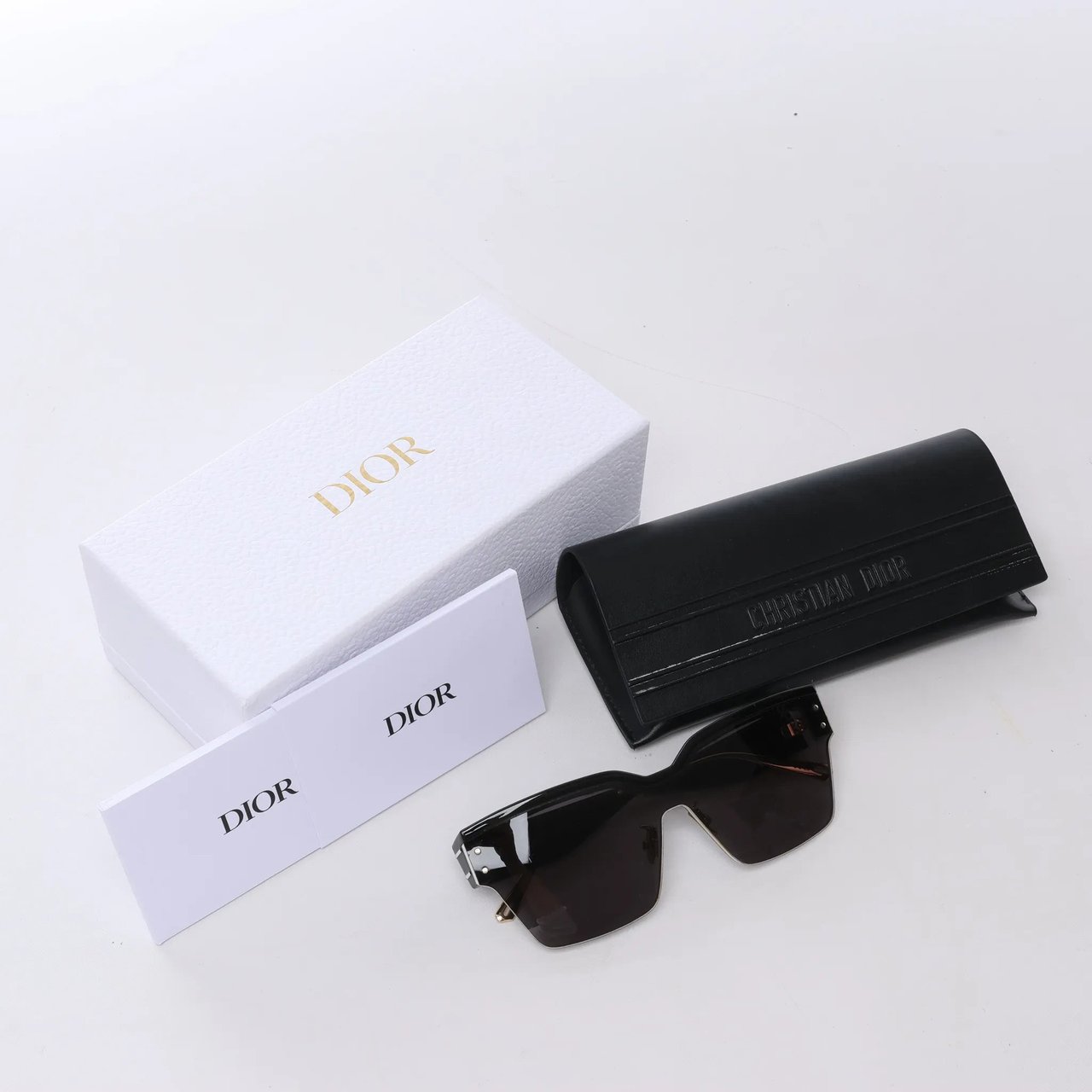 Dior DiorClub M4U Mask Sunglasses in Black Zwart