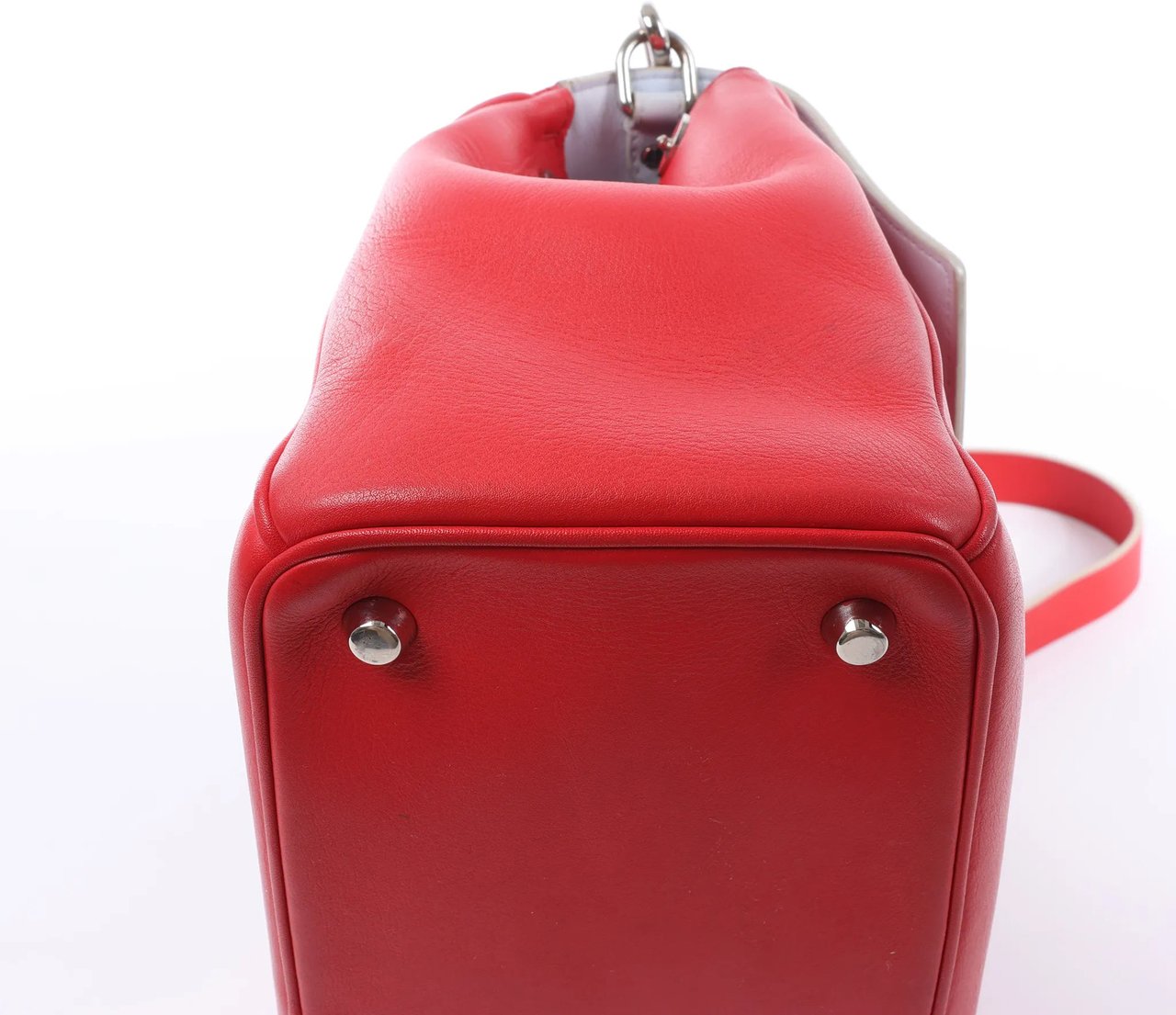 Dior Be Dior Leather Small 2Way Handbag in Red Rood
