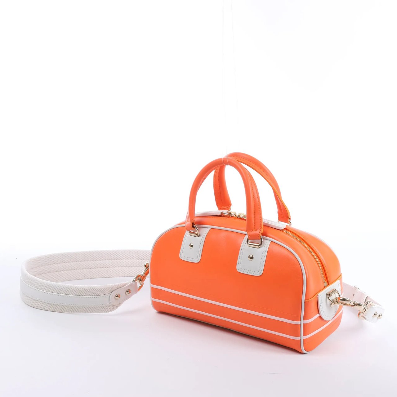 Dior Small Dior Vibe Zip Bowling Bag in Orange Oranje