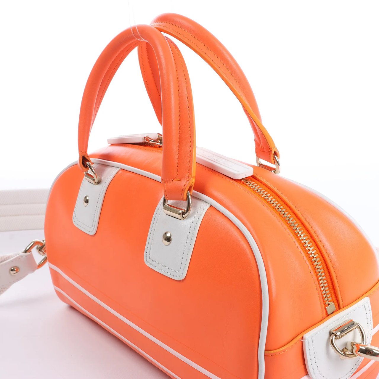 Dior Small Dior Vibe Zip Bowling Bag in Orange Oranje