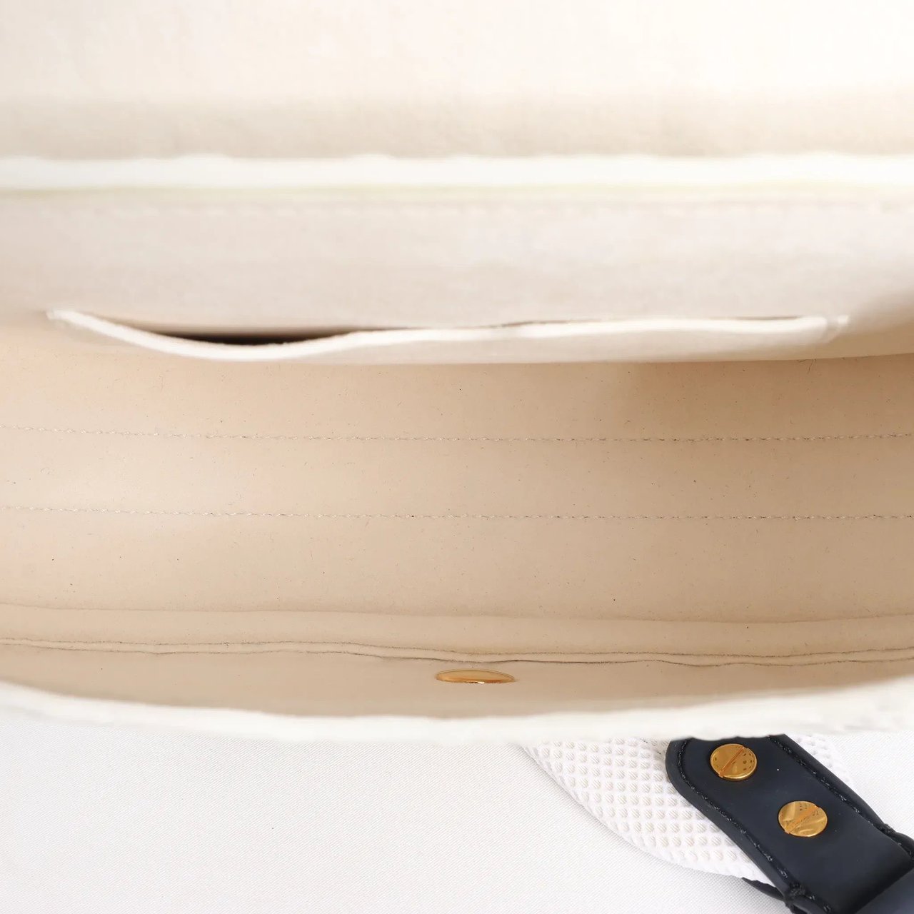 Dior Bobby Small Oblique Leather Crossbody Bag in White x Navy Blue Divers