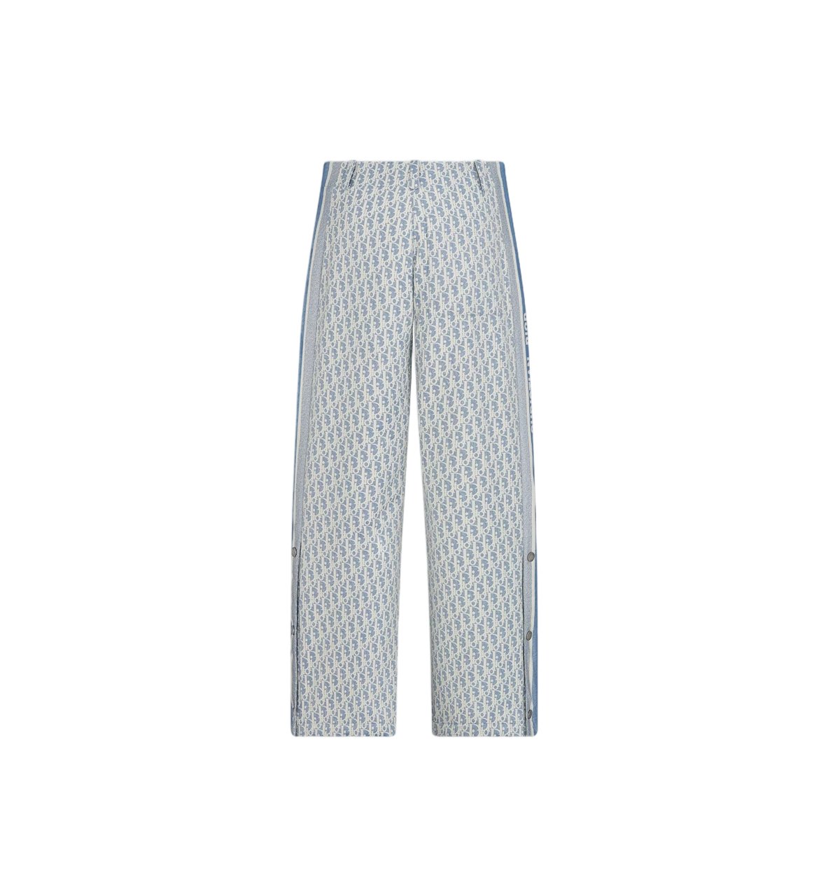 Dior White Straight-Leg Monogram Pattern Ski Pants Wit