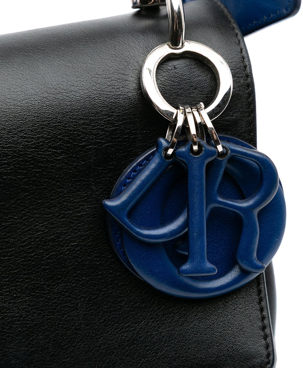 Dior Medium Calfskin Be Dior Double Flap Zwart