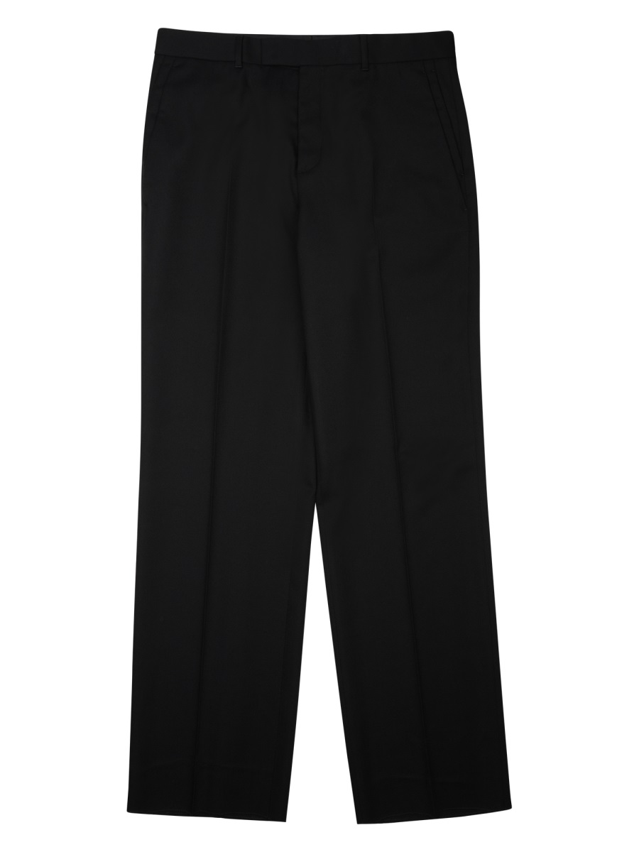 Dior Classic Straight-Leg Tailored Pants with Minimalist Design Zwart