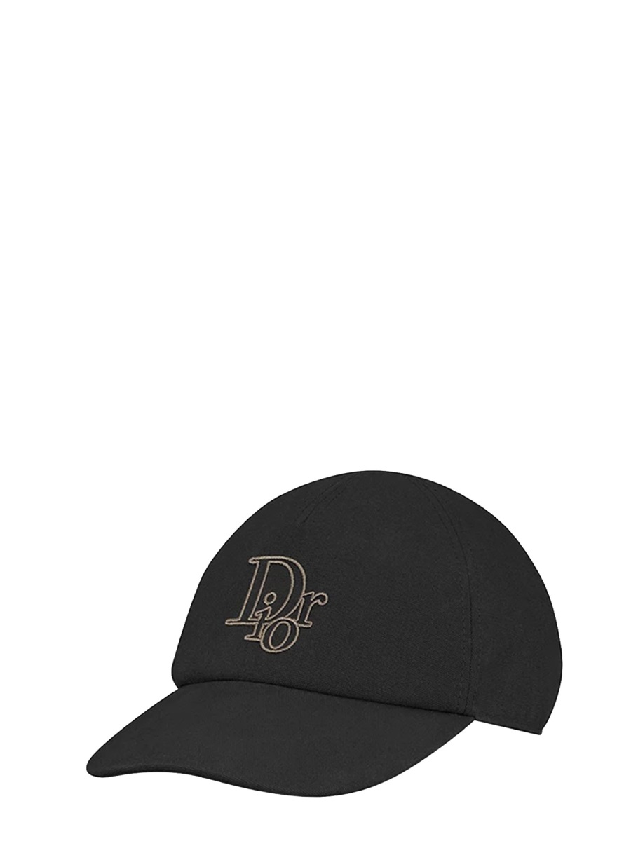 Dior Cotton Structured Embroidered Baseball Hat Zwart