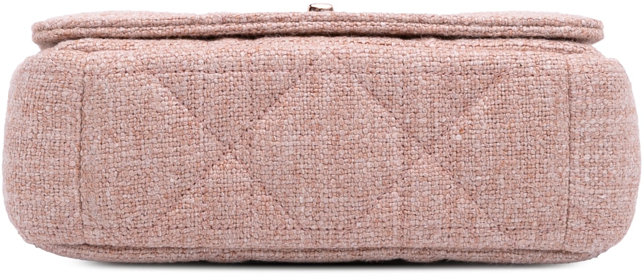 Dior Small Tweed Macrocannage Caro Bag Roze