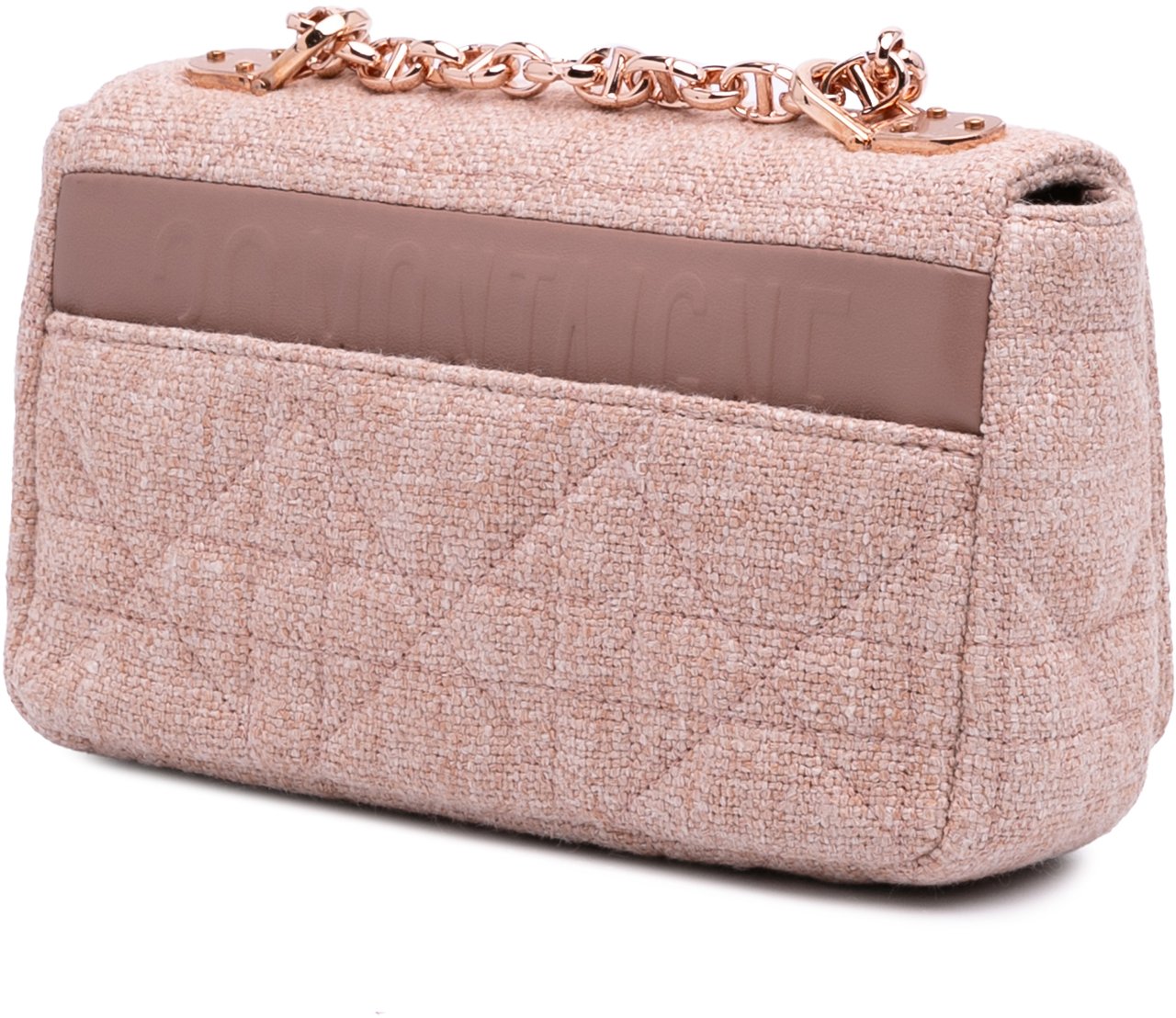 Dior Small Tweed Macrocannage Caro Bag Roze