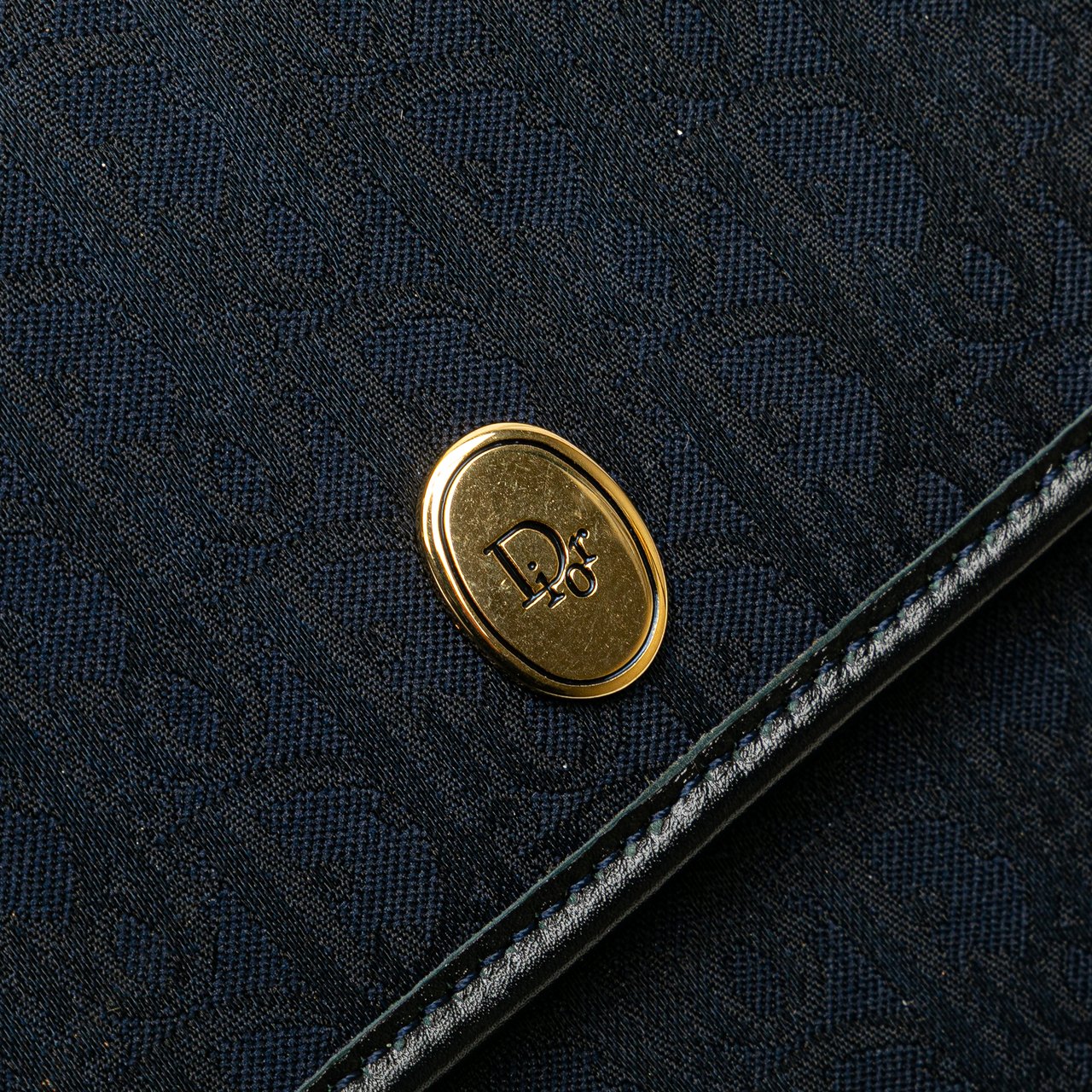 Dior Oblique Canvas Chain Crossbody Blauw