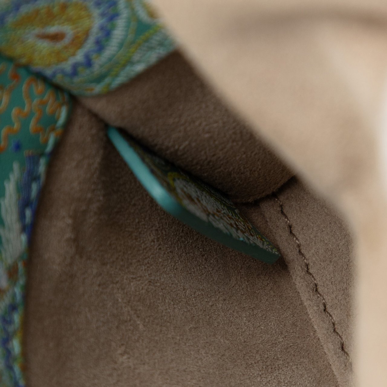 Dior Micro Calfskin In Lights Lady Dior Groen