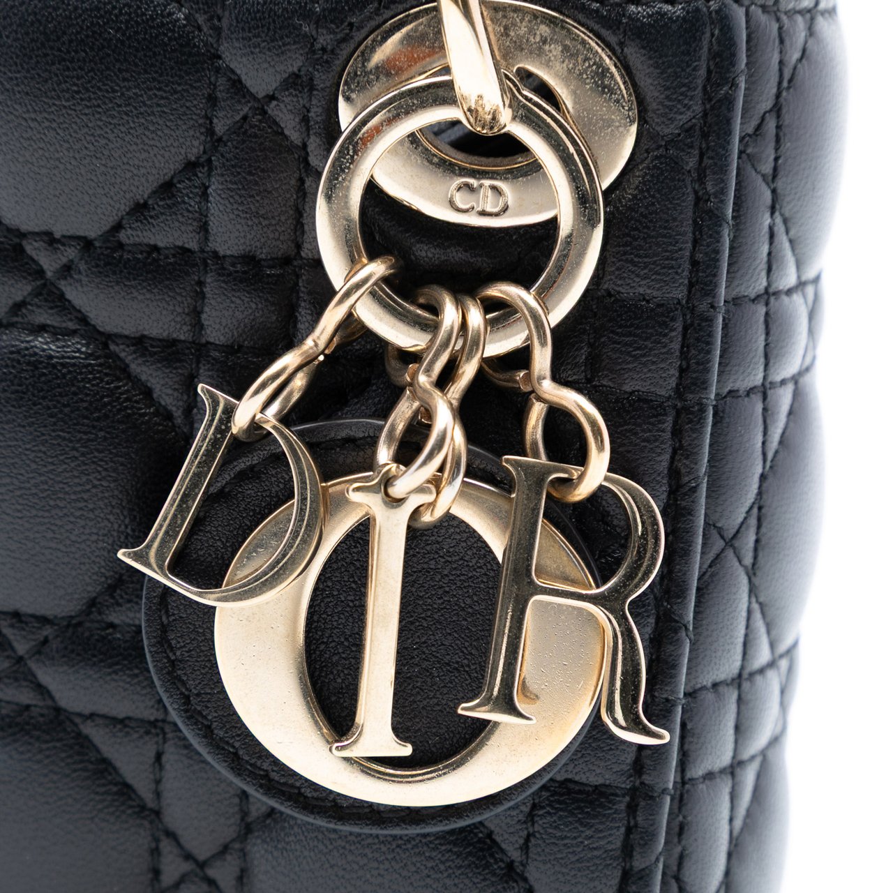 Dior Micro Lambskin Cannage Lady Dior Zwart
