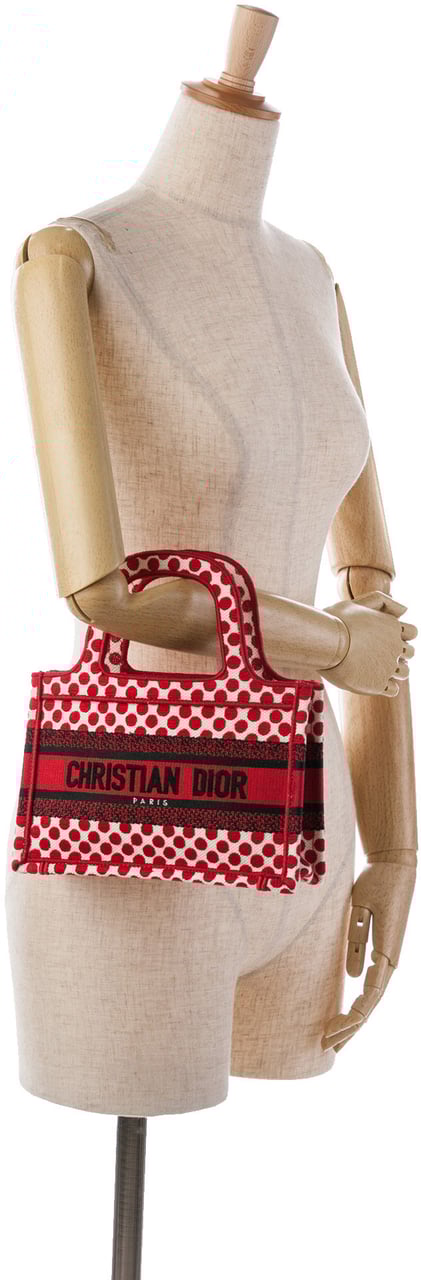 Dior Mini Dioramour Book Tote Rood
