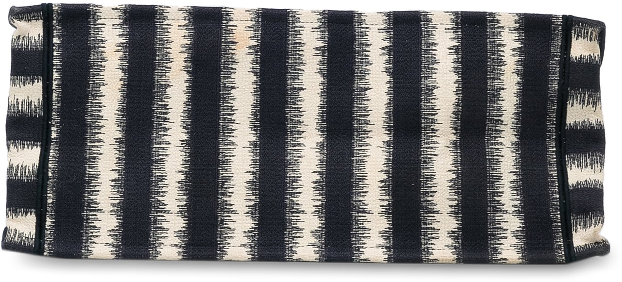 Dior Large Striped Book Tote Blauw
