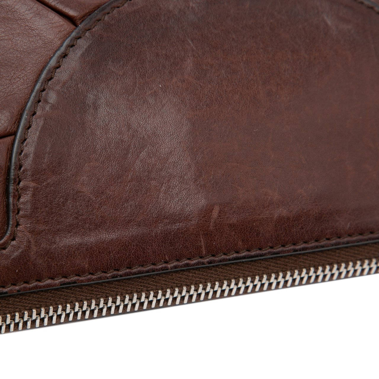 Dior Leather Babe Clutch Bruin