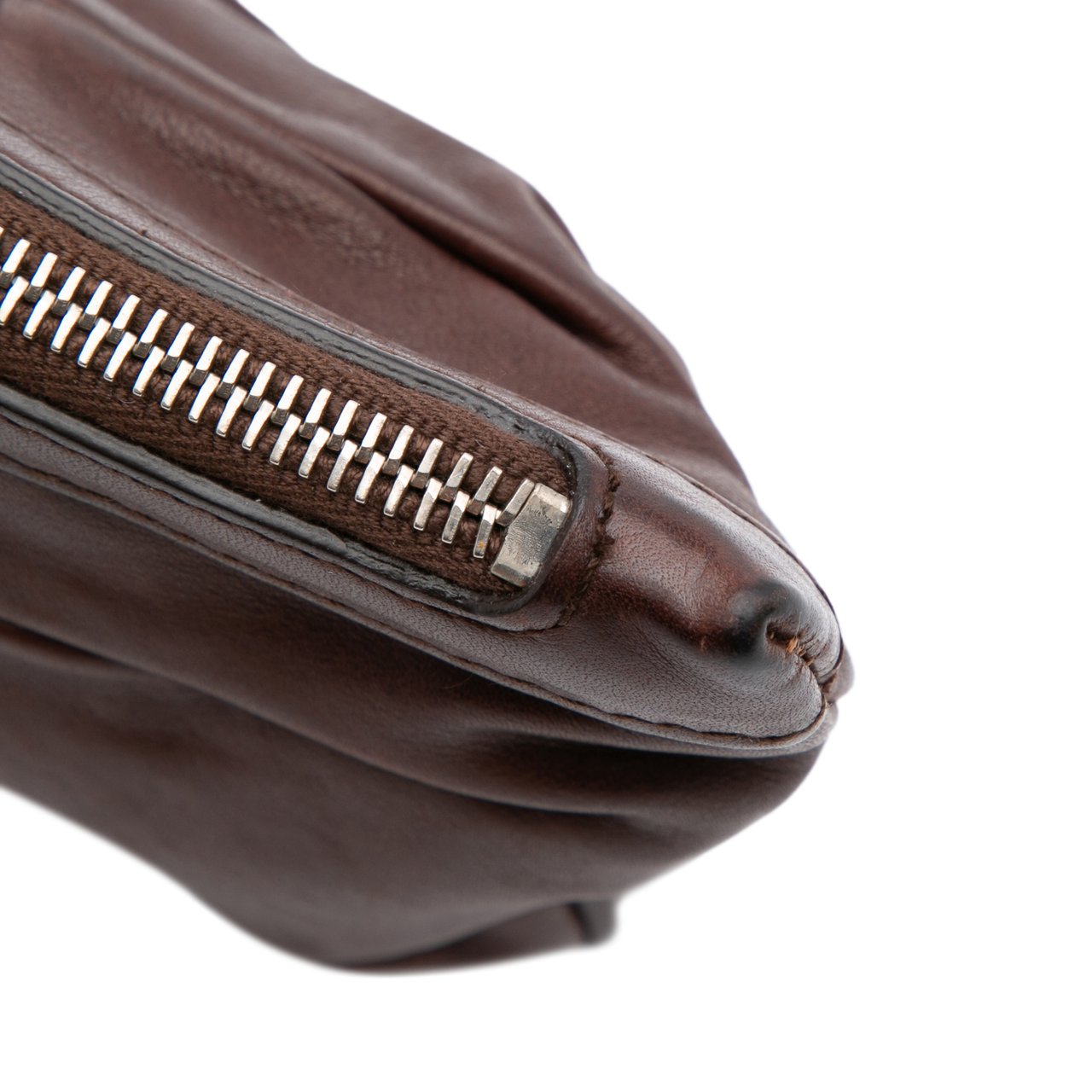 Dior Leather Babe Clutch Bruin