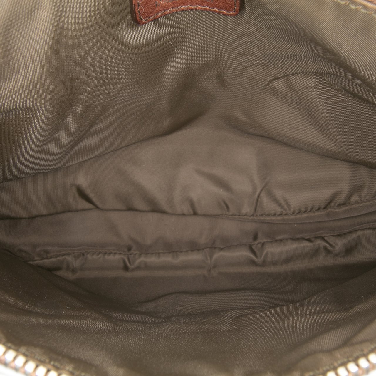 Dior Leather Babe Clutch Bruin