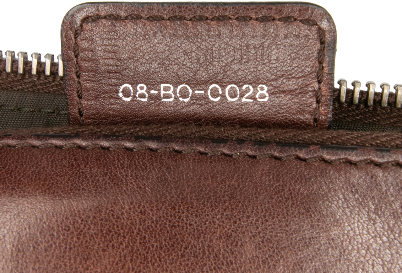 Dior Leather Babe Clutch Bruin