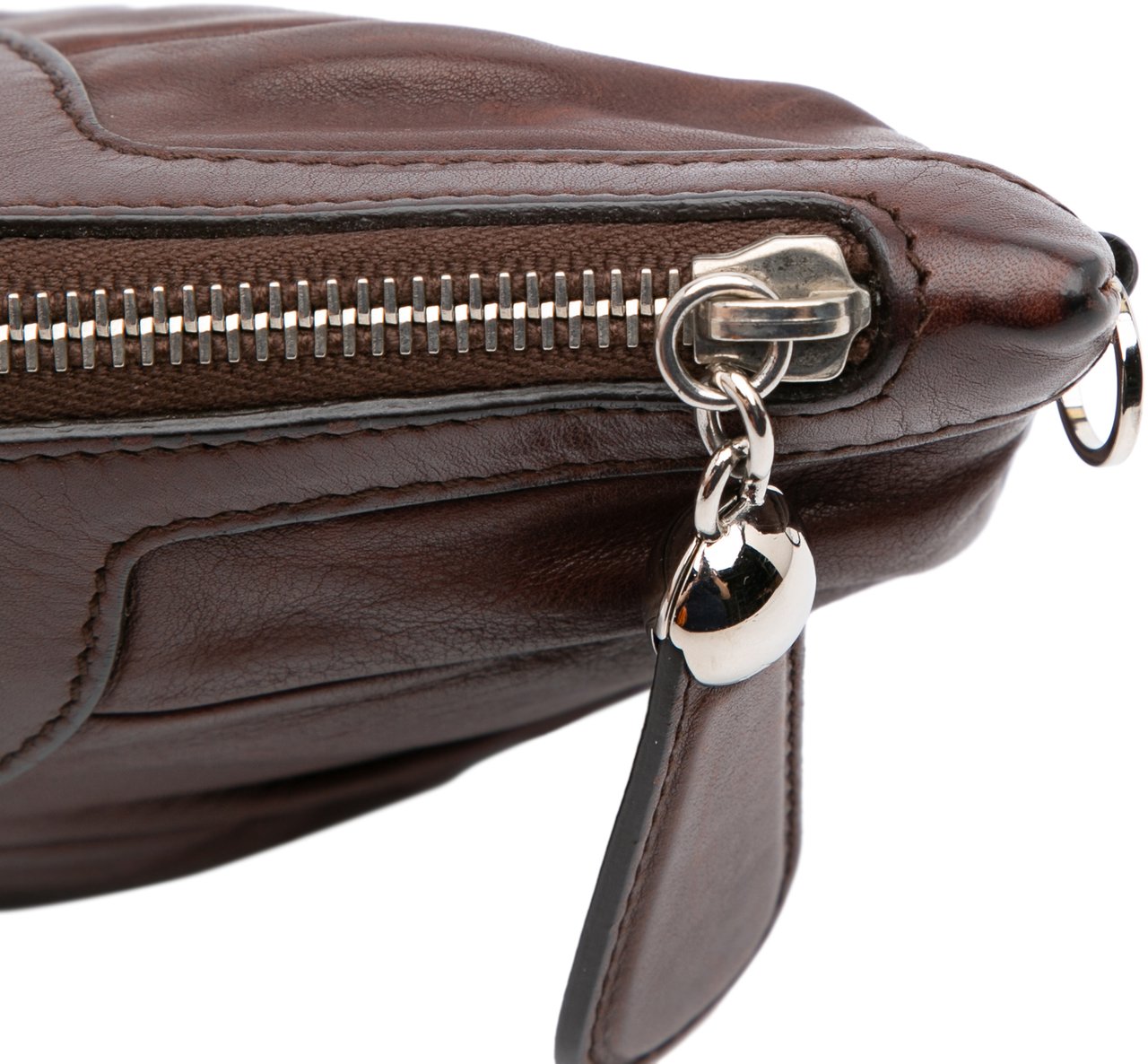 Dior Leather Babe Clutch Bruin