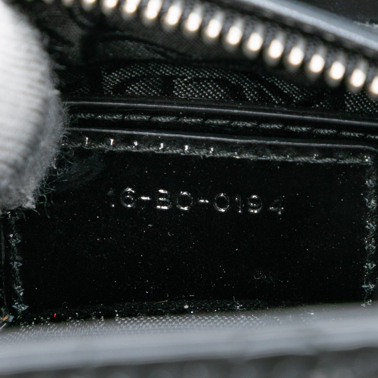 Dior Medium Patent Cannage Lady Dior Zwart