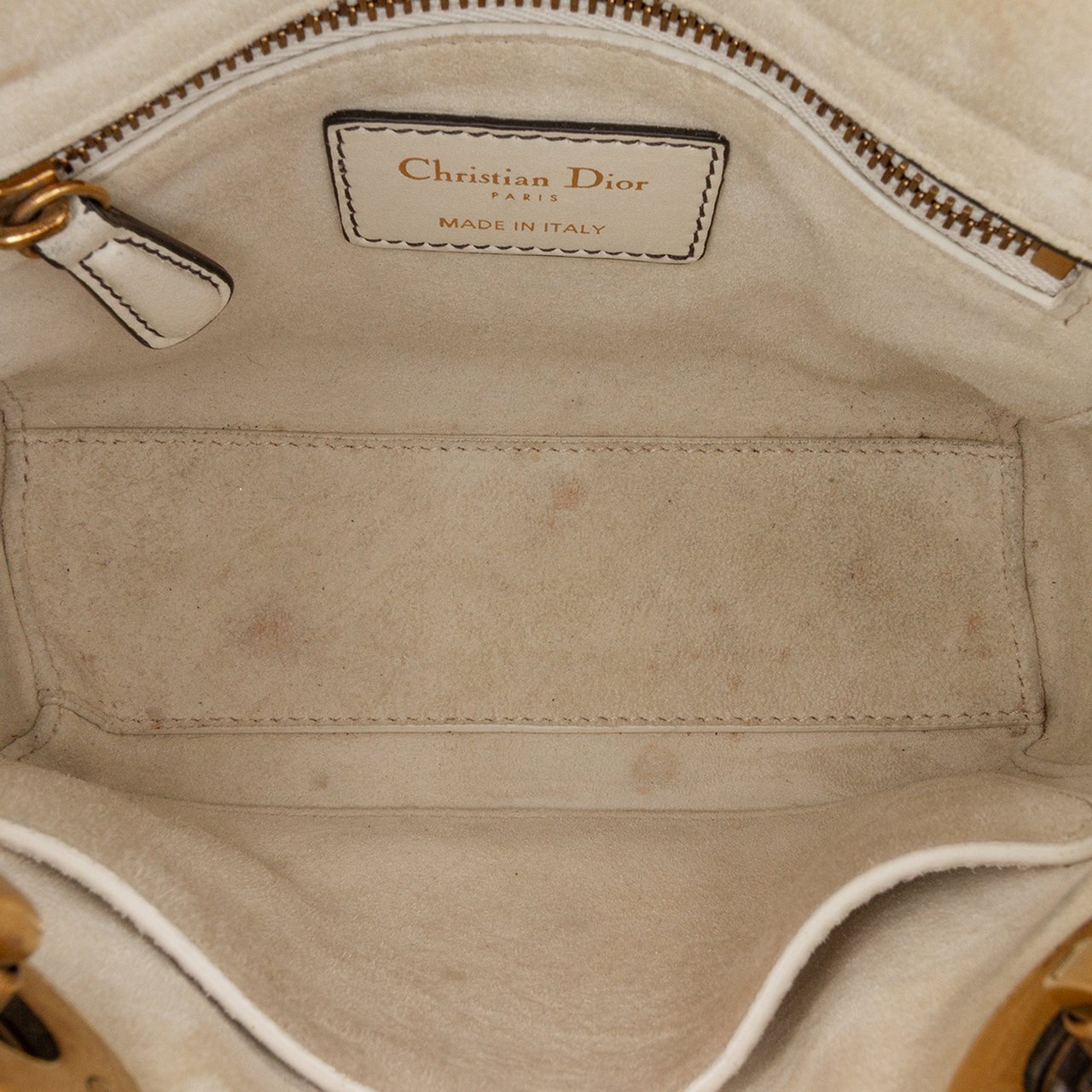 Dior Limited Edition Niki De Saint Phalle Mini Calfskin Dragon Lady Dior Wit