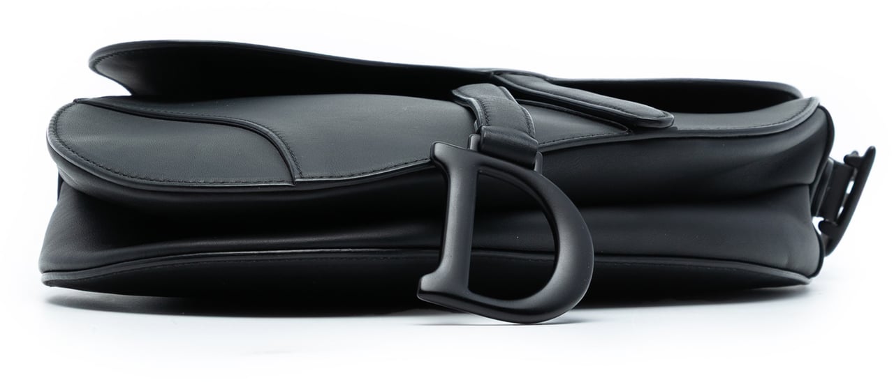 Dior Ultra Matte Calfskin Saddle Bag Zwart