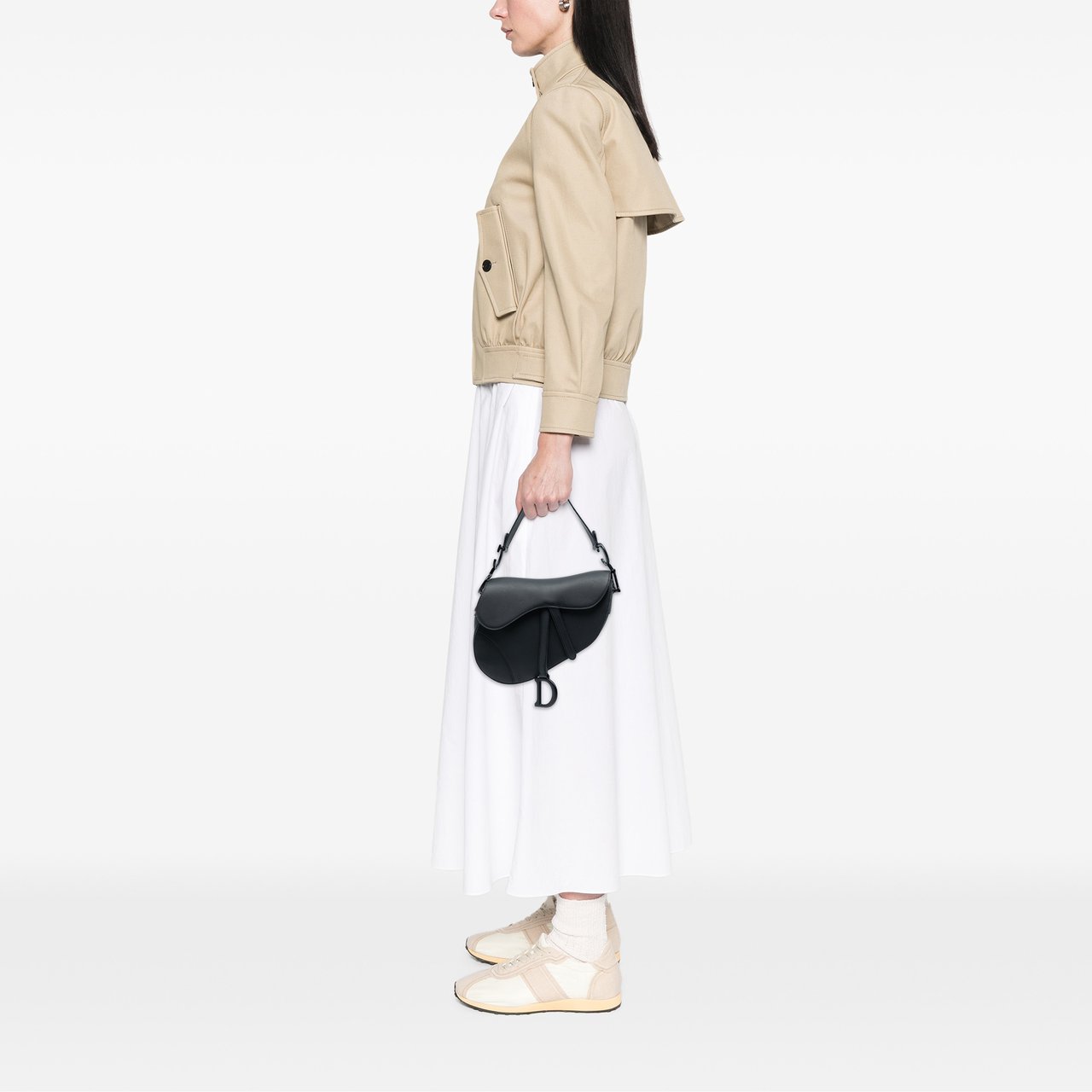 Dior Ultra Matte Calfskin Saddle Bag Zwart