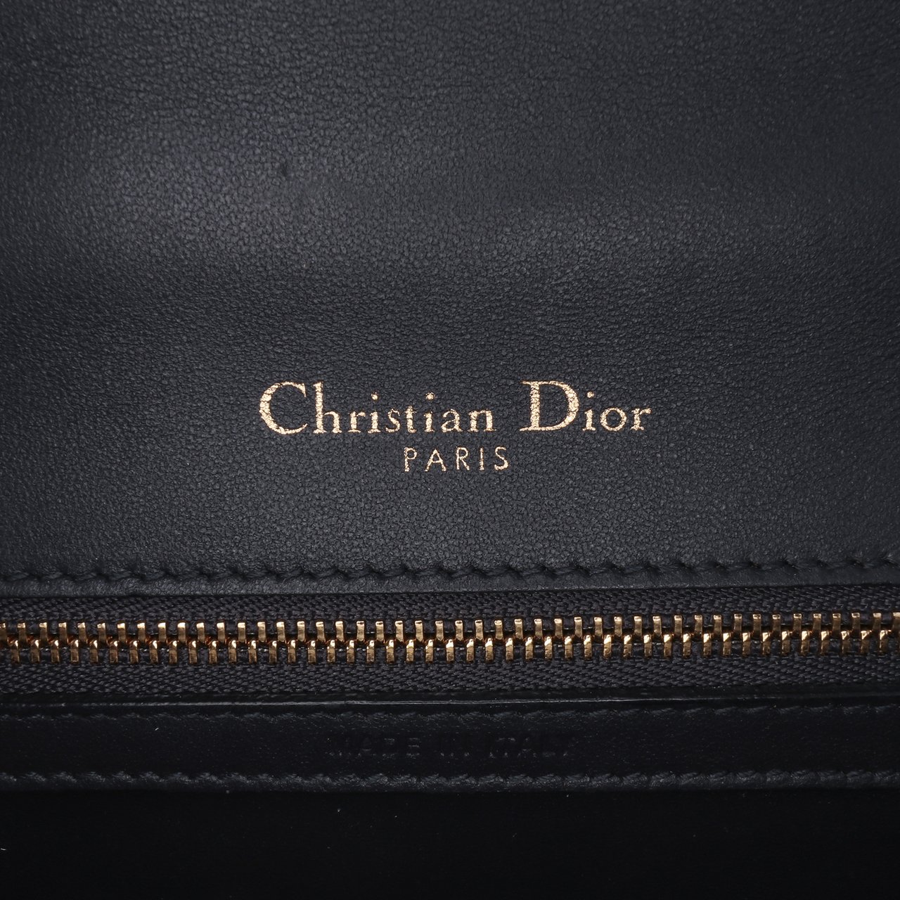 Dior Small Metallic Patent Microcannage Diorama Flap Zilver