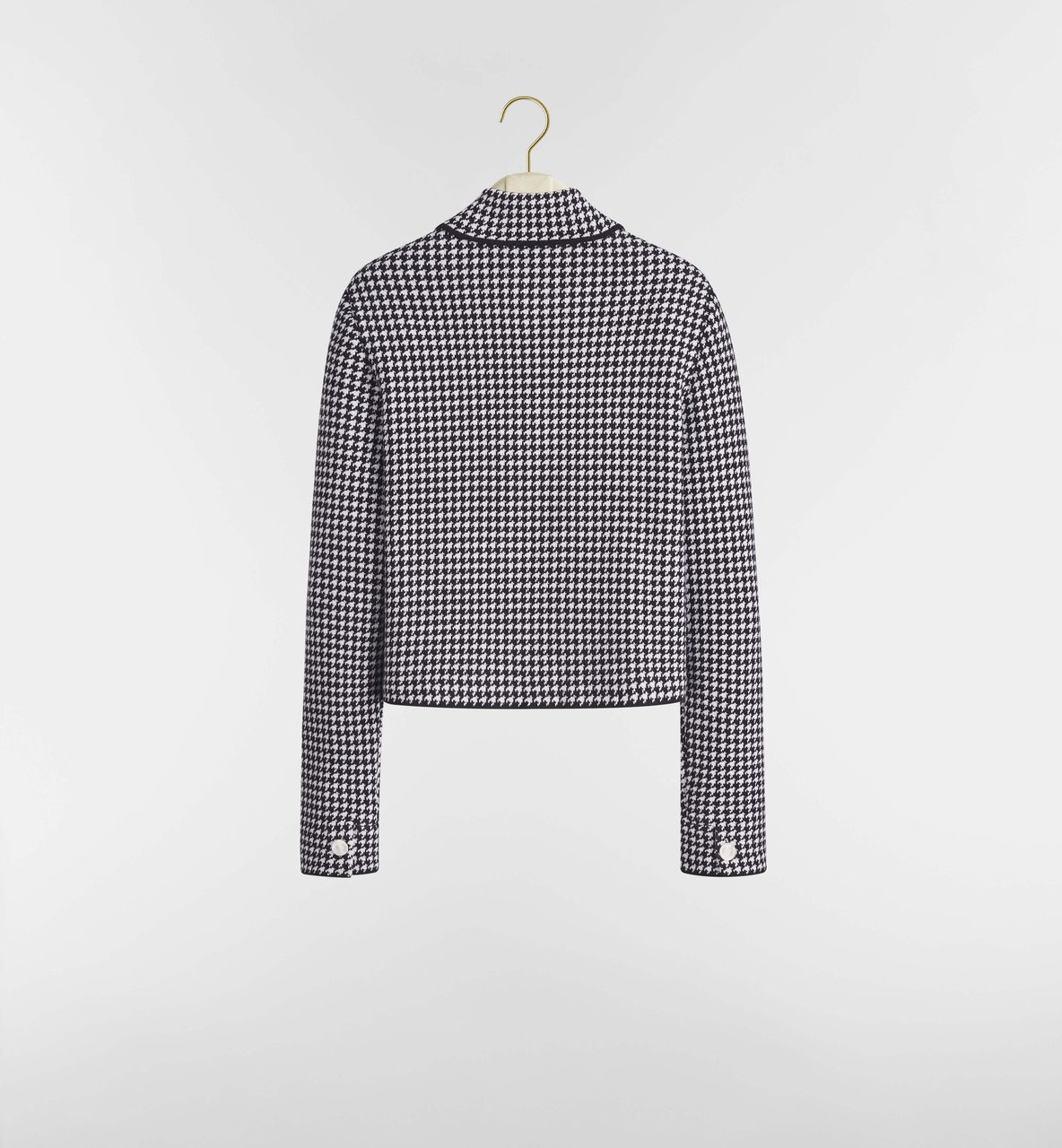 Dior Knitwear Jacket Cropped Ribbon Tie Cardigan Wit