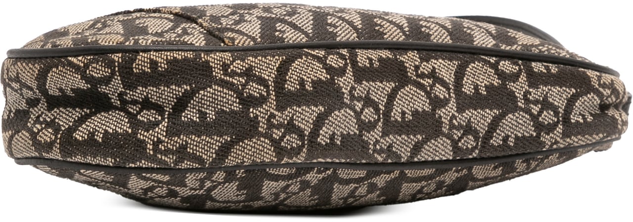 Dior Mini Diorissimo Canvas Saddle Pochette Zwart