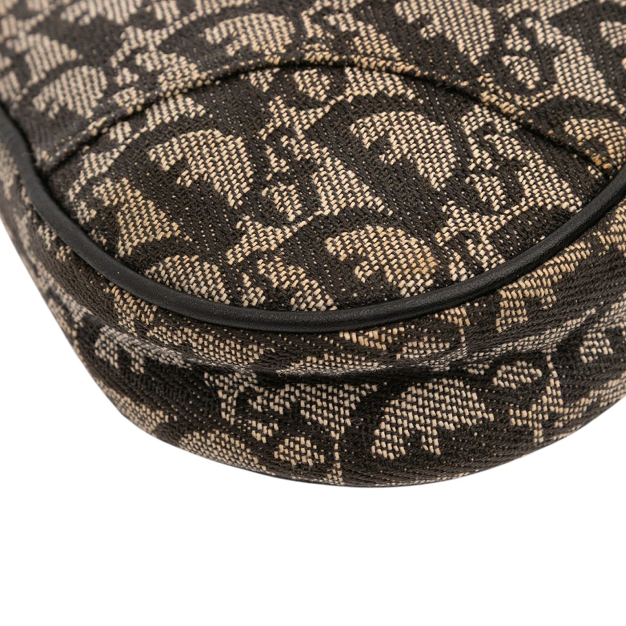 Dior Mini Diorissimo Canvas Saddle Pochette Zwart