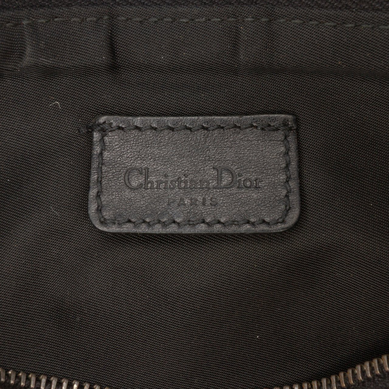 Dior Mini Diorissimo Canvas Saddle Pochette Zwart