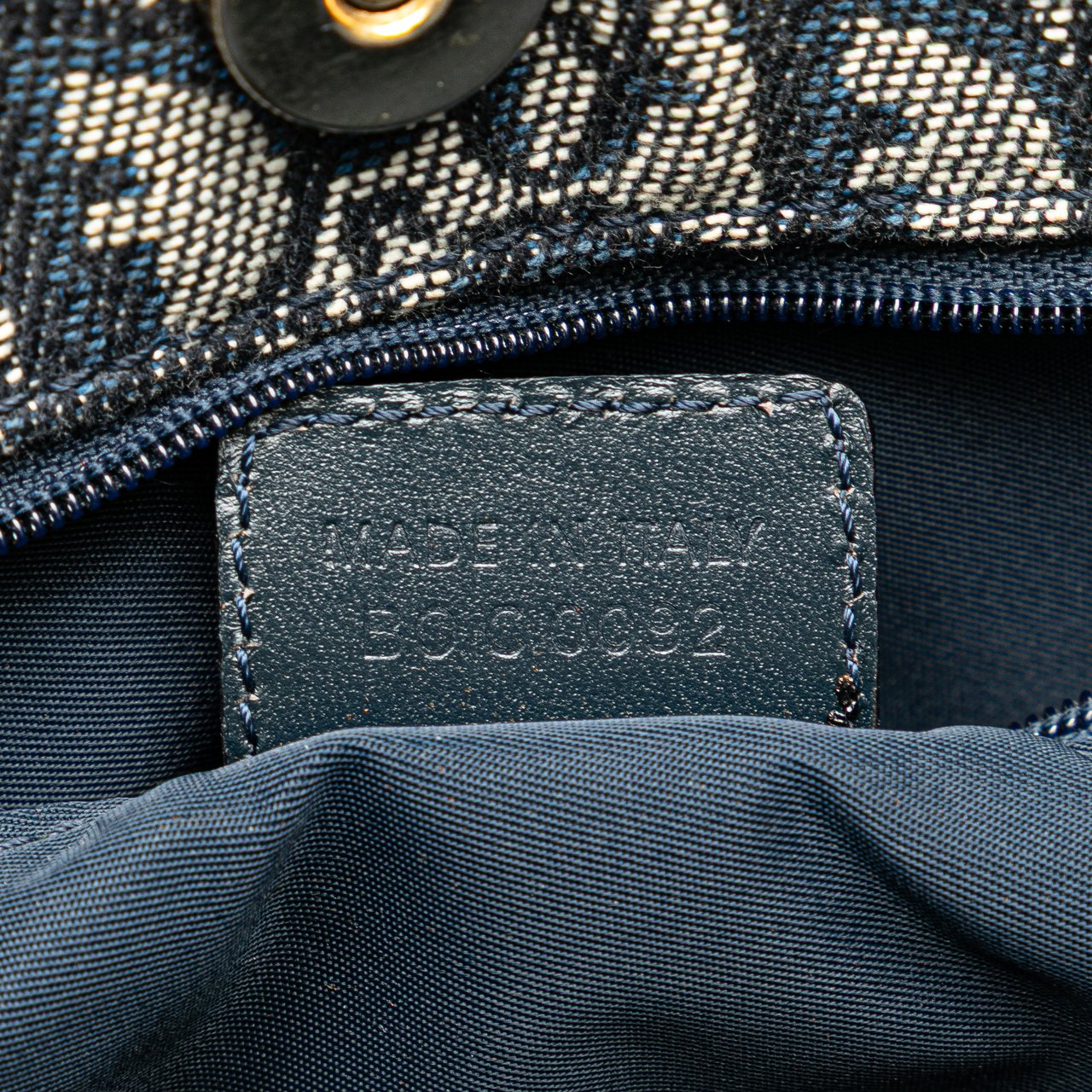 Dior Diorissimo Trotter Canvas Tote Blauw