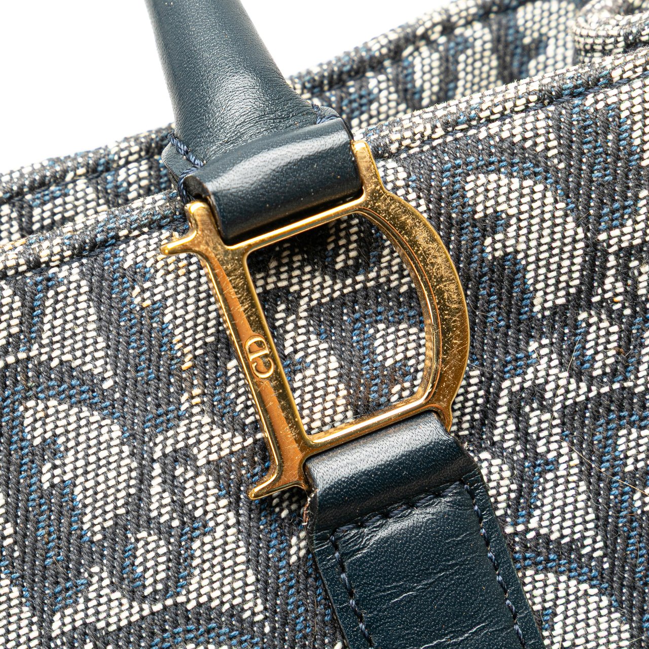 Dior Diorissimo Trotter Canvas Tote Blauw